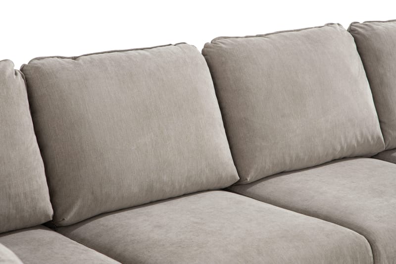 Trend Lyx 4-sits Vänstervänd U-formad Soffa med Divan och Schäslong i Tyg - Beige - Products - Möbler - Soffa - U-soffa