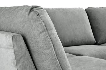 Trend Lyx 4-sits Vänstervänd U-formad Soffa med Divan och Schäslong i Tyg - Grå - Products - Möbler - Soffa - U-soffa