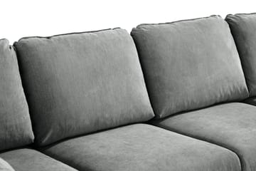 Trend Lyx 4-sits Vänstervänd U-formad Soffa med Divan och Schäslong i Tyg - Grå - Products - Möbler - Soffa - U-soffa
