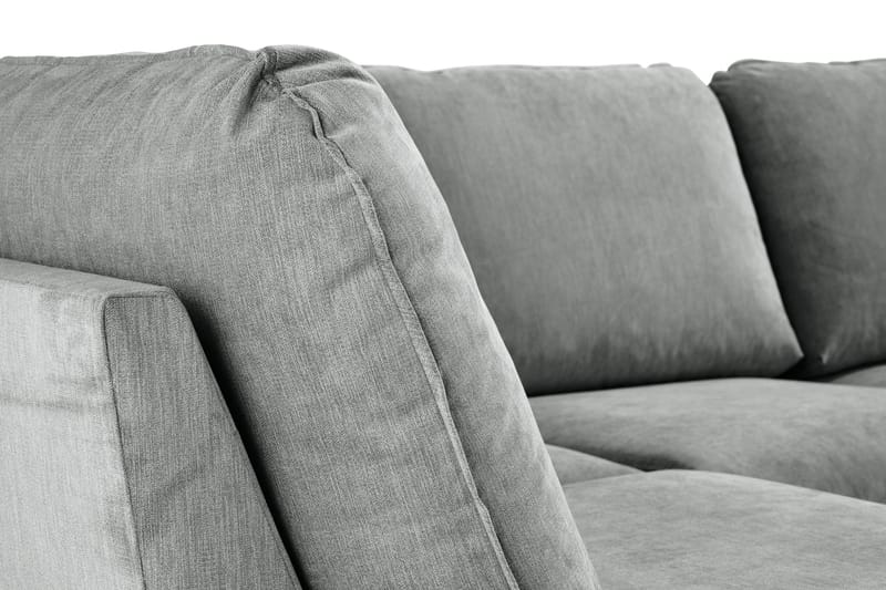 Trend Lyx 4-sits Vänstervänd U-formad Soffa med Divan och Schäslong i Tyg - Grå - Products - Möbler - Soffa - U-soffa