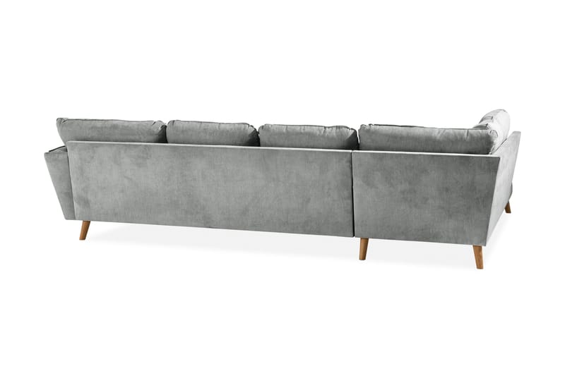 Trend Lyx 4-sits Vänstervänd U-formad Soffa med Divan och Schäslong i Tyg - Grå - Products - Möbler - Soffa - U-soffa