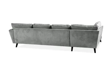 Trend Lyx 4-sits Vänstervänd U-formad Soffa med Divan och Schäslong i Tyg - Grå - Products - Möbler - Soffa - U-soffa
