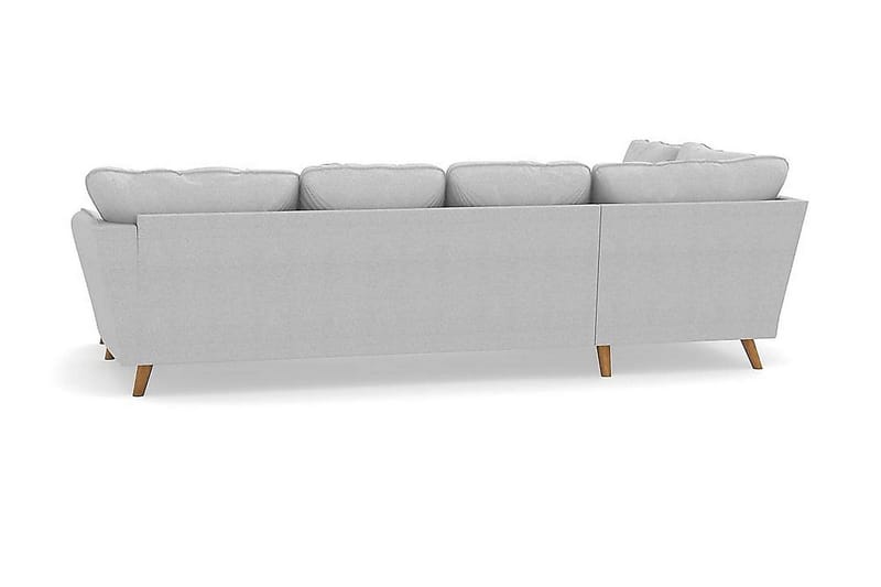 Trend Lyx 4-sits Vänstervänd U-formad Soffa med Divan och Schäslong i Tyg - Ljusgrå - Products - Möbler - Soffa - U-soffa