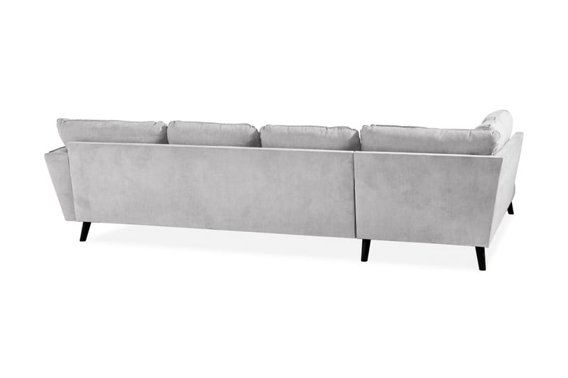 Trend Lyx 4-sits Vänstervänd U-formad Soffa med Divan och Schäslong i Tyg - Ljusgrå - Products - Möbler - Soffa - U-soffa