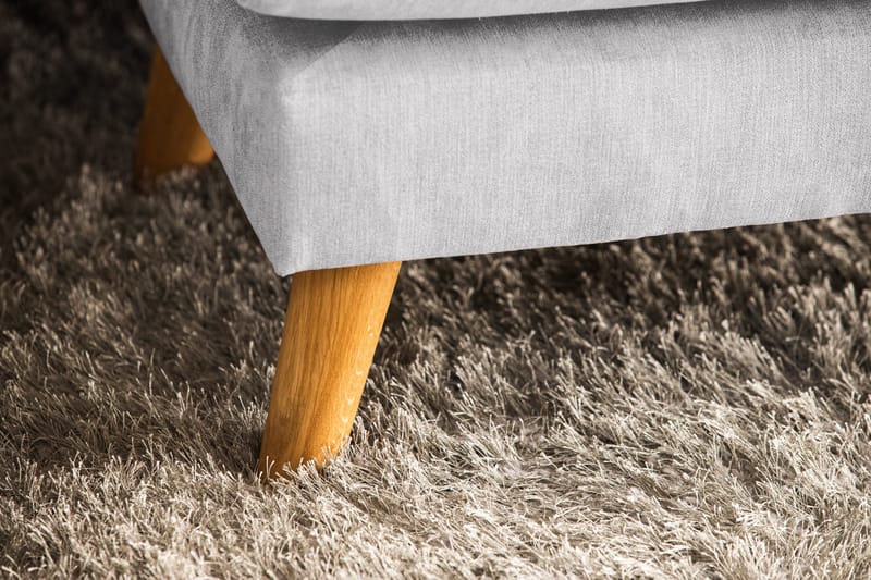 Trend Lyx 4-sits Vänstervänd U-formad Soffa med Divan och Schäslong i Tyg - Ljusgrå - Products - Möbler - Soffa - U-soffa