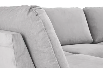Trend Lyx 4-sits Vänstervänd U-formad Soffa med Divan och Schäslong i Tyg - Ljusgrå - Products - Möbler - Soffa - U-soffa