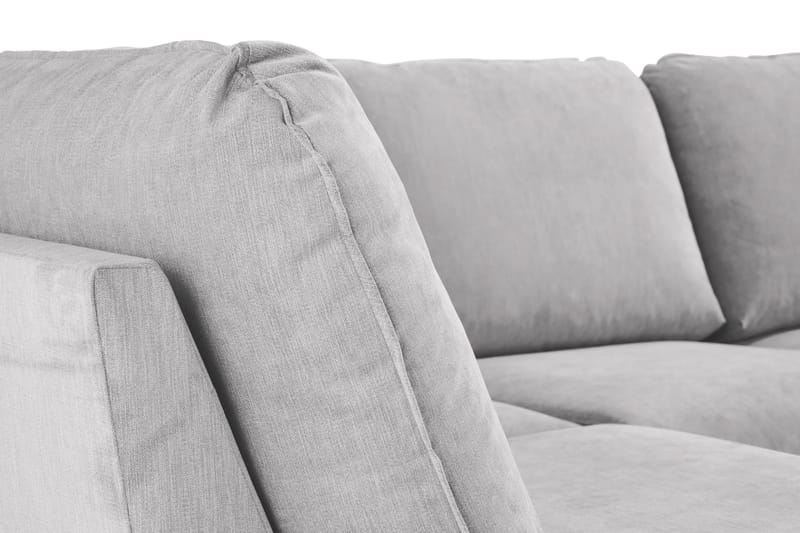 Trend Lyx 4-sits Vänstervänd U-formad Soffa med Divan och Schäslong i Tyg - Ljusgrå - Products - Möbler - Soffa - U-soffa