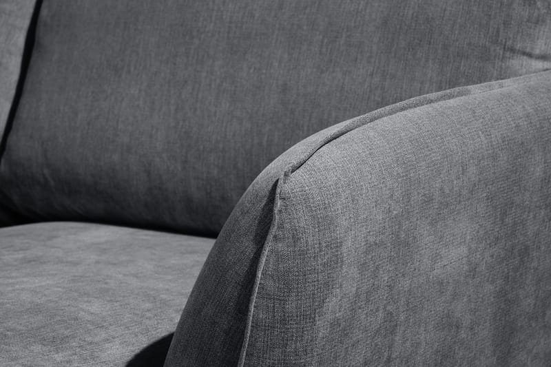 Trend Lyx 4-sits Vänstervänd U-formad Soffa med Divan och Schäslong i Tyg - Mörkgrå - Products - Möbler - Soffa - U-soffa