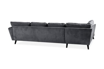 Trend Lyx 4-sits Vänstervänd U-formad Soffa med Divan och Schäslong i Tyg - Mörkgrå - Products - Möbler - Soffa - U-soffa