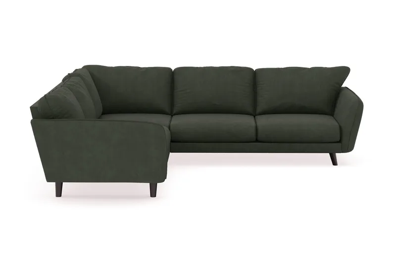 Trend Lyx 6-sits Vändbar L-formad Hörnsoffa i Manchester - Mörkgrön - Products - Möbler - Soffa - Hörnsoffa