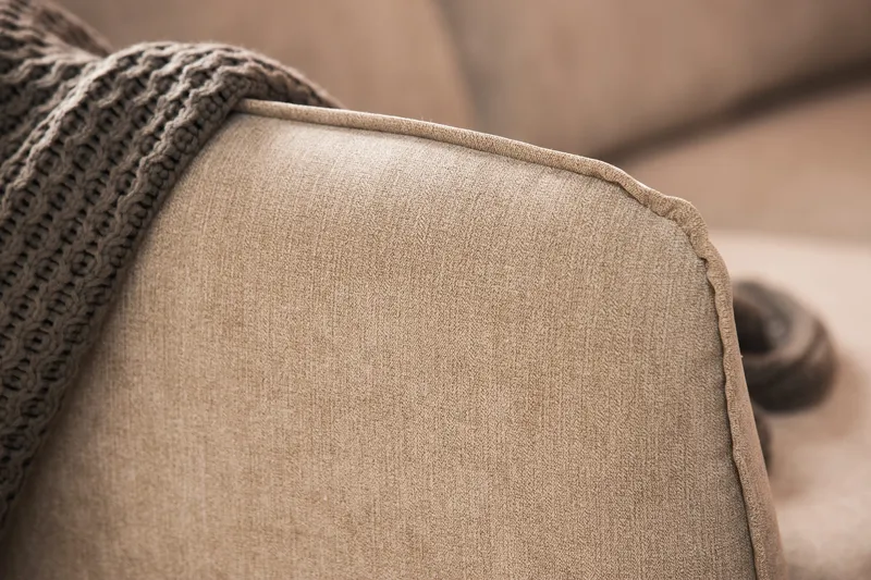 Trend Lyx 6-sits Vändbar L-formad Hörnsoffa i Tyg - Beige - Products - Möbler - Soffa - Hörnsoffa
