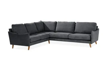 Trend Lyx Hörnsoffa Vändbar - Mörkgrå/Ek - Products - Möbler - Soffa - Hörnsoffa