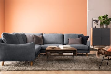 Trend Lyx Hörnsoffa Vändbar - Mörkgrå/Svart - Products - Möbler - Soffa - Hörnsoffa