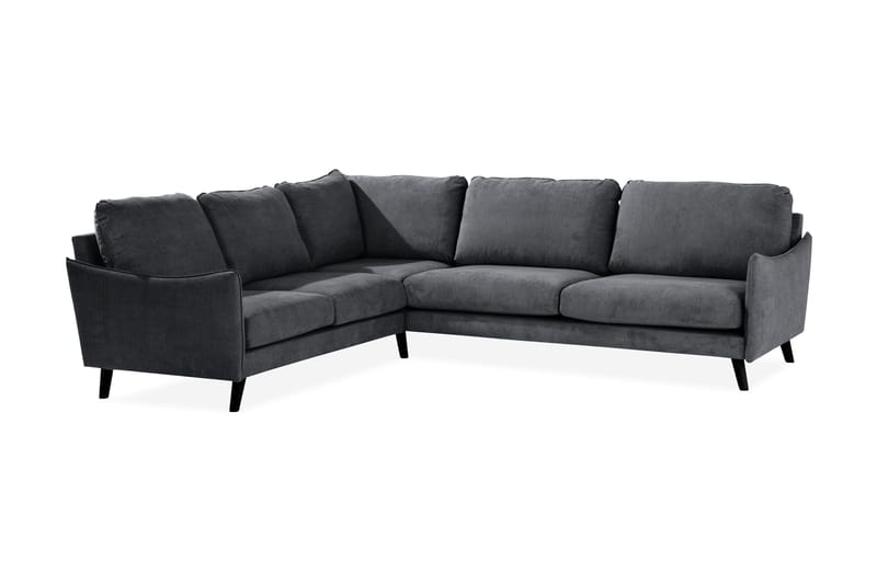 Trend Lyx Hörnsoffa Vändbar - Mörkgrå/Svart - Products - Möbler - Soffa - Hörnsoffa
