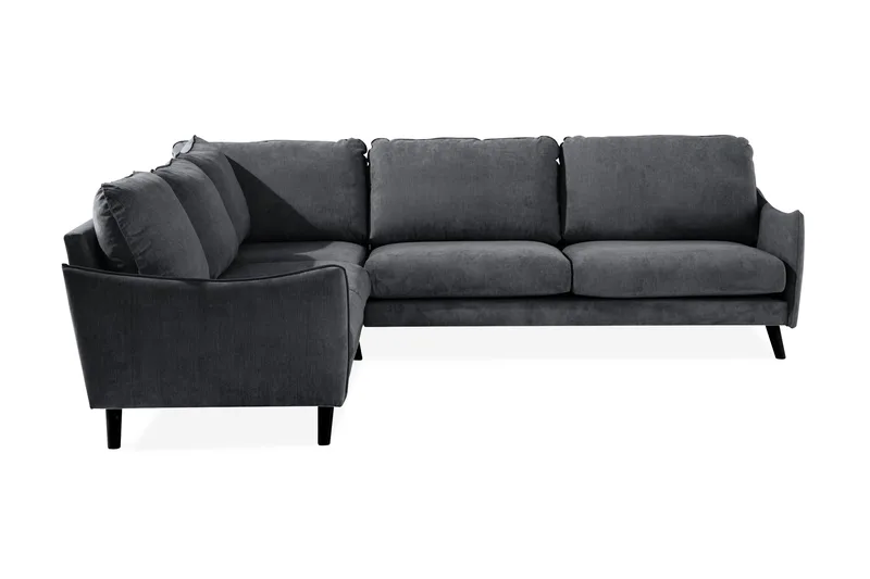 Trend Lyx Hörnsoffa Vändbar - Mörkgrå/Svart - Products - Möbler - Soffa - Hörnsoffa