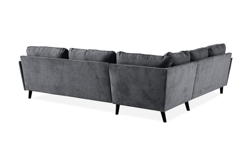 Trend Lyx Hörnsoffa Vändbar - Mörkgrå/Svart - Products - Möbler - Soffa - Hörnsoffa