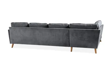Trend Lyx U-soffa med Divan Höger - Mörkgrå/Ek - Products - Möbler - Soffa - U-soffa