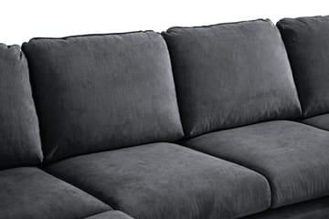 Trend Lyx U-soffa med Divan Höger - Mörkgrå/Svart - Products - Möbler - Soffa - U-soffa