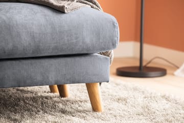 Trend Lyx U-soffa med Divan Höger - Mörkgrå/Svart - Products - Möbler - Soffa - U-soffa
