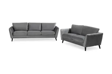 Trend Soffgrupp 3-sits + 2-sits Sammetssoffa