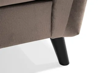 Trend Soffgrupp 3-sits + 2-sits Soffa + Fåtölj + Fotpall i Sammet - Brun - Products - Möbler - Soffa - Soffgrupp