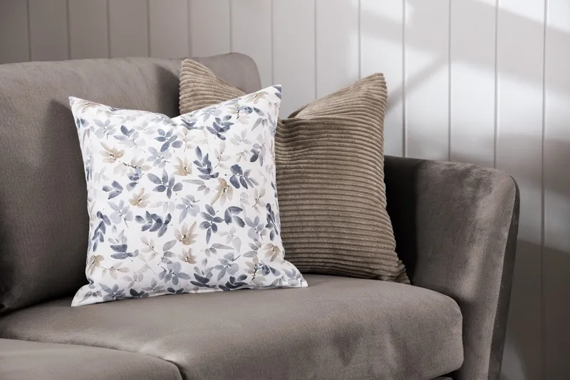 Trend Soffgrupp 3-sits + 2-sits Soffa + Fåtölj + Fotpall i Sammet - Brun - Products - Möbler - Soffa - Soffgrupp