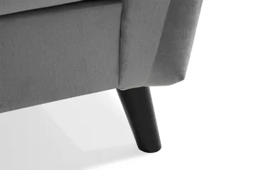 Trend Soffgrupp 3-sits + 2-sits Soffa + Fåtölj + Fotpall i Sammet - Ljusgrå - Products - Möbler - Soffa - Soffgrupp