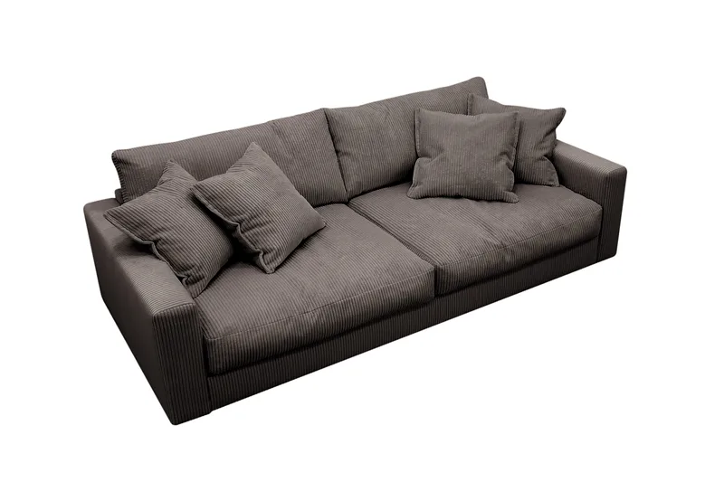 Valencia Extra Djup 3-sits Soffa - Brun - Products - Möbler - Soffa - 3 sits soffa