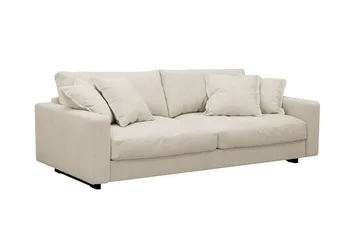 Valencia Extra Djup 3-sits Soffa i Chenille - Beige - Products - Möbler - Soffa - 3 sits soffa