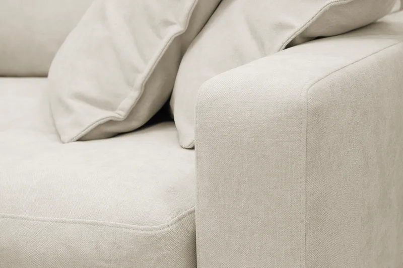 Valencia Extra Djup 3-sits Soffa i Chenille - Beige - Products - Möbler - Soffa - 3 sits soffa