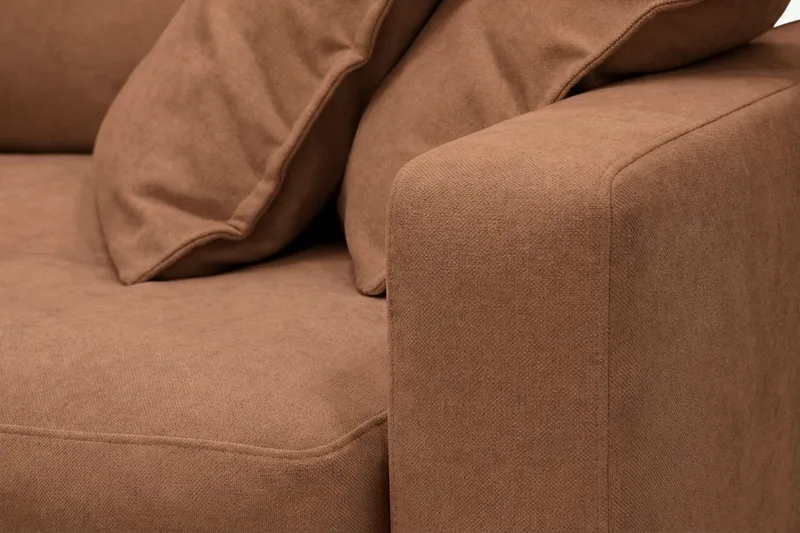 Valencia Extra Djup 3-sits Soffa i Chenille - Rostbrun - Products - Möbler - Soffa - 3 sits soffa