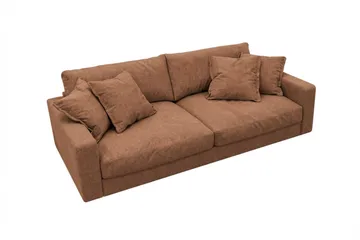 Valencia Extra Djup 3-sits Soffa i Chenille - Rostbrun - Products - Möbler - Soffa - 3 sits soffa