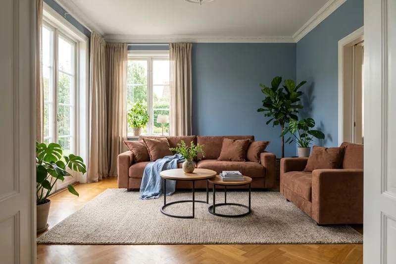 Valencia Extra Djup 3-sits Soffa i Chenille - Rostbrun - Products - Möbler - Soffa - 3 sits soffa