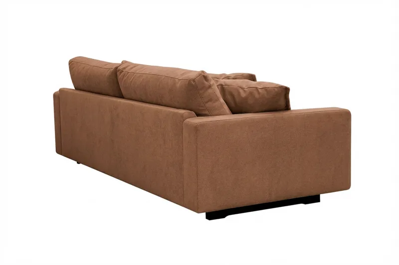 Valencia Extra Djup 3-sits Soffa i Chenille - Rostbrun - Products - Möbler - Soffa - 3 sits soffa