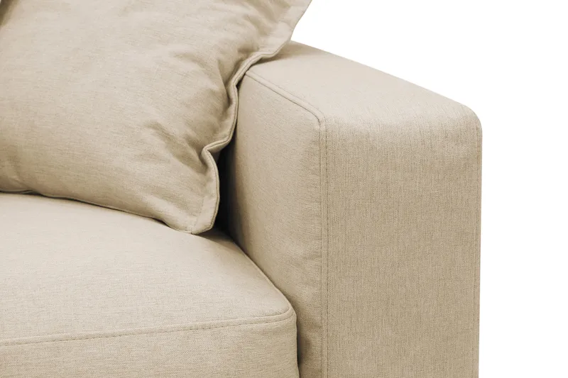 Valencia Extra Djup 3-sits Soffa med avtagbar och tvättbar klädsel - Beige - Products - Möbler - Soffa - 3 sits soffa