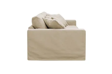 Valencia Extra Djup 3-sits Soffa med avtagbar och tvättbar klädsel - Beige - Products - Möbler - Soffa - 3 sits soffa