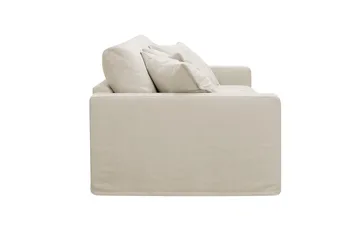 Valencia Extra Djup 3-sits Soffa med avtagbar och tvättbar klädsel - Beige - Products - Möbler - Soffa - 3 sits soffa