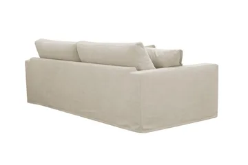 Valencia Extra Djup 3-sits Soffa med avtagbar och tvättbar klädsel - Beige - Products - Möbler - Soffa - 3 sits soffa