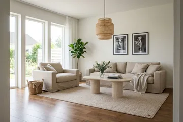 Valencia Extra Djup 3-sits Soffa med avtagbar och tvättbar klädsel - Beige - Products - Möbler - Soffa - 3 sits soffa