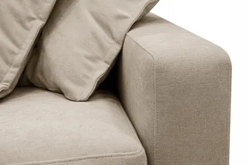 Valencia Extra Djup 3-sits Soffa med avtagbar och tvättbar klädsel - Brun - Products - Möbler - Soffa - 3 sits soffa