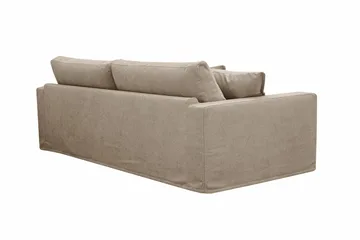 Valencia Extra Djup 3-sits Soffa med avtagbar och tvättbar klädsel - Brun - Products - Möbler - Soffa - 3 sits soffa