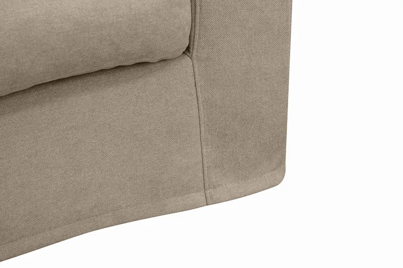 Valencia Extra Djup 3-sits Soffa med avtagbar och tvättbar klädsel - Brun - Products - Möbler - Soffa - 3 sits soffa