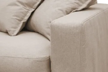Valencia Extra Djup 3-sits Soffa med avtagbar och tvättbar klädsel - Ljusbrun - Products - Möbler - Soffa - 3 sits soffa