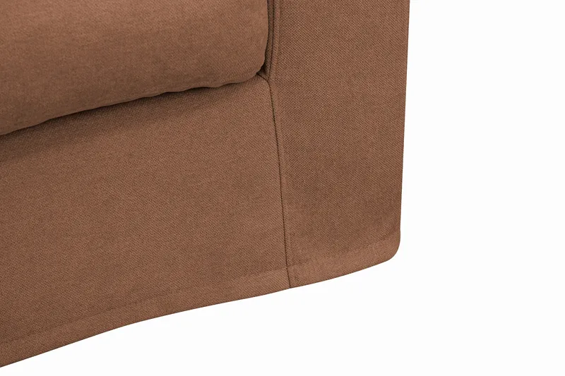 Valencia Extra Djup 3-sits Soffa med avtagbar och tvättbar klädsel - Rostbrun - Products - Möbler - Soffa - 3 sits soffa