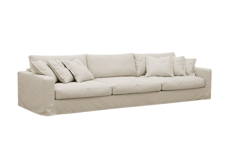 Valencia Extra Djup 5-sits soffa + fåtölj med avtagbar och tvättbar klädsel - Beige - Products - Möbler - Soffa - Soffgrupp