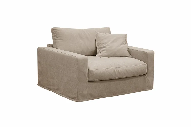 Valencia Extra Djup 5-sits soffa + fåtölj med avtagbar och tvättbar klädsel - Brun - Products - Möbler - Soffa - Soffgrupp