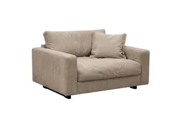 Valencia Soffgrupp Extra Djup 3-sits Soffa + Fåtölj i Chenille - Brun - Products - Möbler - Soffa - Soffgrupp