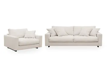 Valencia Soffgrupp Extra Djup 3-sits Soffa + Fåtölj