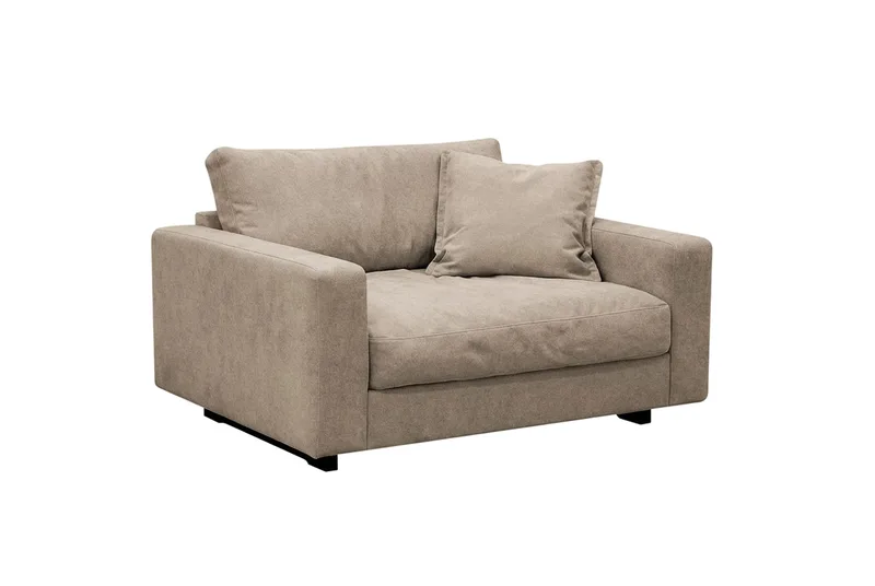 Valencia Soffgrupp Extra Djup 5-sits Soffa + Fåtölj i Chenille - Brun - Products - Möbler - Soffa - Soffgrupp
