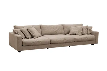 Valencia Soffgrupp Extra Djup 5-sits Soffa + Fåtölj i Chenille - Brun - Products - Möbler - Soffa - Soffgrupp